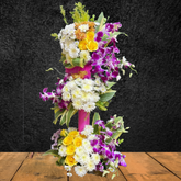 2 Feet Orchids and Roses Arrangement