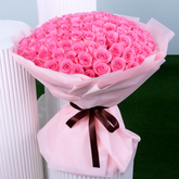 Princess Choice 100 Pink Roses Bouquet